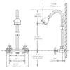 Speakman SC-1220-AF Commander Vandal Resistant Industrial Exposed Shower with Cross Handles  2 Handle Shower Faucet with Hot & Cold Water Indexing, Polished Chrome view 3
