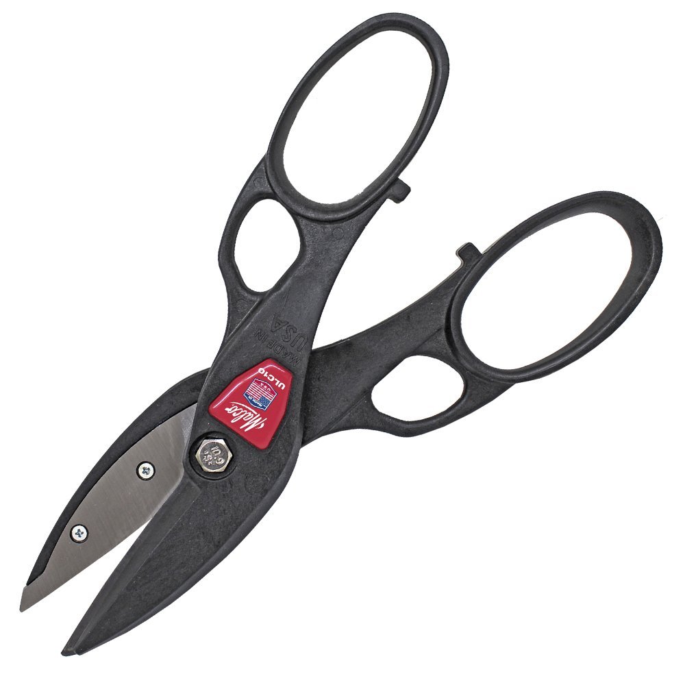 Malco ULC10 Ultra Lightweight Metal Cutting Combination Snips, 26 Gauge Cutting Capacity, Replaceable Blades
