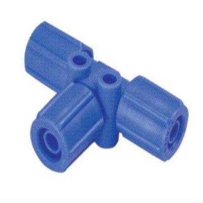 PneumaticPlus TUT-5/16 Composite Compression Tube Fitting, Union Tee, 5/16" (8 mm) Tube OD (5 Pack)