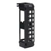 ICC 8 Port Blank Keystone Patch Panel with 89U Wall Mount Bracket, Works with Wide and Slim Profile Keystone Jacks (Sold Separately), UL Listed, Black, IC107BP8VB view 1