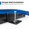 ICC Cable Runway Wall Bracket  2-Pack | Steel, Black Powder Coat, Flush Wall Mount view 4