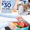 PUR PLUS Vertical Faucet Mount Water Filtration System, Lead-Reducing Filter, Great-Tasting Water, Easy Install, Lasts 100 Gallons, Compatible with Sinks with External Aerators, Chrome view 3