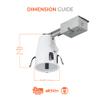 HALO 4-Inch Recessed Lighting Housing, Non-IC Air-Tite Remodel Can Light, E26 Traditional Socket-Based for Incandescent or LED Retrofit, 120V Shallow Ceiling Light for Kitchen, Bath, Office - H99RTAT view 2