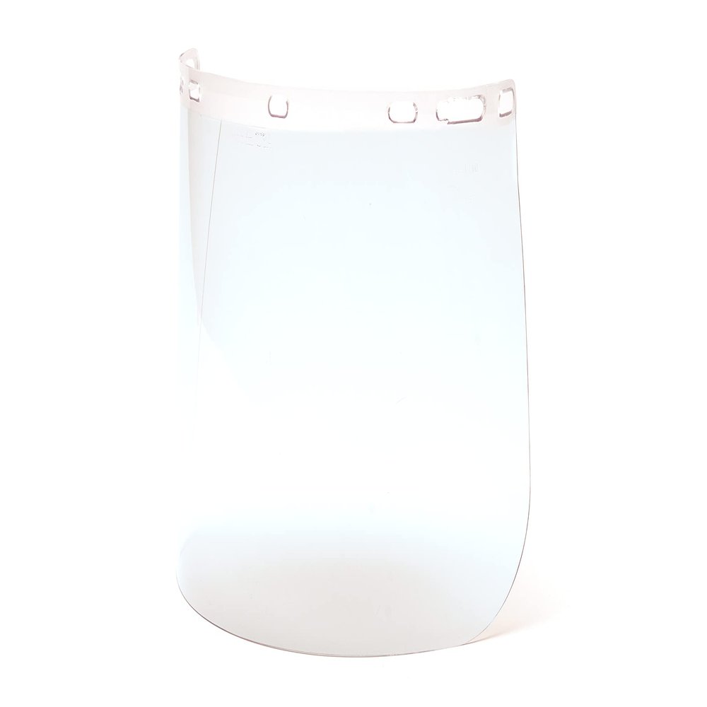 Pyramex Safety Full Face Shield Eye and Head Protection (Headgear NOT Included), Clear Polyethylene, ANSI Z87