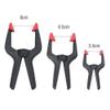 WORKPRO 16-Piece Nylon Spring Clamp Set-4pc 6-1/2", 6pc 4-1/2" , 6pc 3-3/8", for Woodworking, Photography Studios and DIY Works, Black view 2