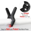 WORKPRO 16-Piece Nylon Spring Clamp Set-4pc 6-1/2", 6pc 4-1/2" , 6pc 3-3/8", for Woodworking, Photography Studios and DIY Works, Black view 4