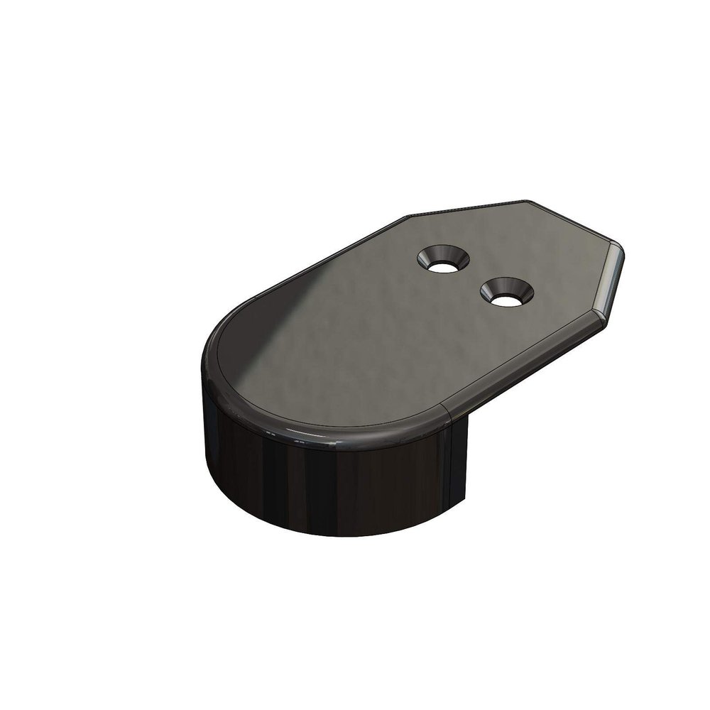 1-9/16 RUB RAIL END CAP, Black Nylon