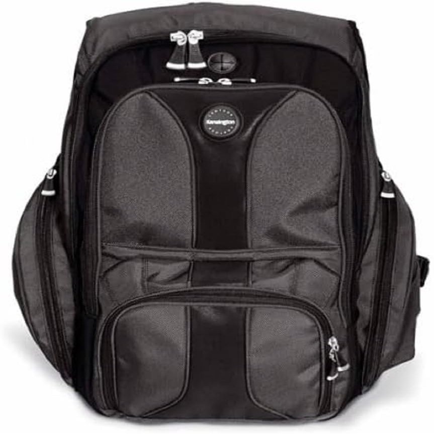 Kensington Contour Laptop Bag - 15.6 Inch Laptop Backpack for Men & Women, Ergonomic, Water Resistant and has SnugFit Protection System, Black (1500234)