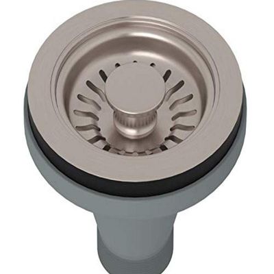 ROHL 738STN Manual Basket Strainer w/o Remote Pop-Up