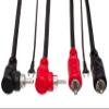 Hosa CRA-203DJ Stereo Interconnect, Dual RCA to Dual Right-angle RCA with Ground Wire, 9.8 Feet view 4