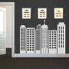 Tall Buildings Vinyl Art-City Urban Landmark Decal view 2