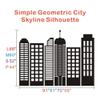 Tall Buildings Vinyl Art-City Urban Landmark Decal view 3
