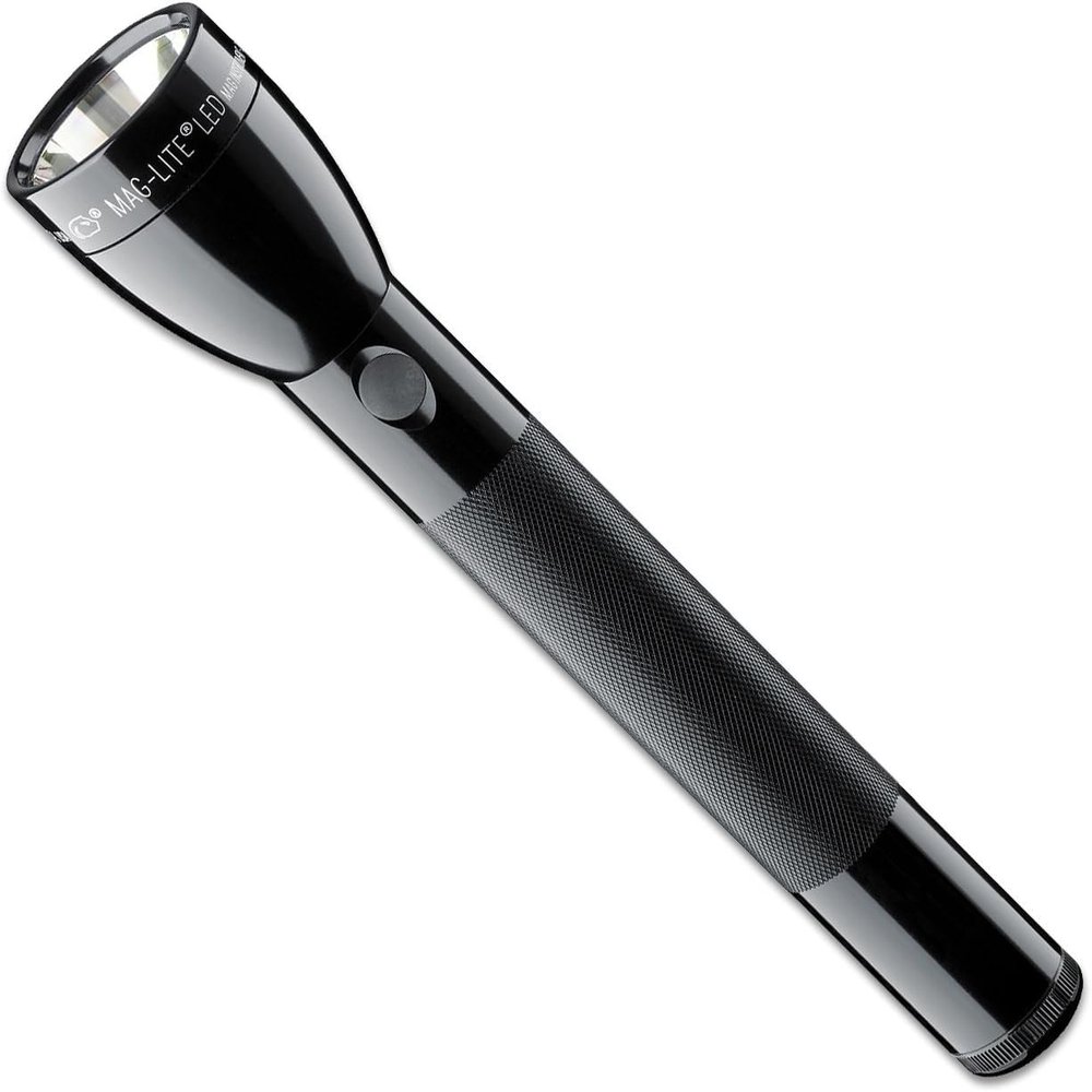 MagLite ML50L 3-Cell C LED Flashlight, Adjustable Beam, High & Low Modes, Water-Resistant - Black