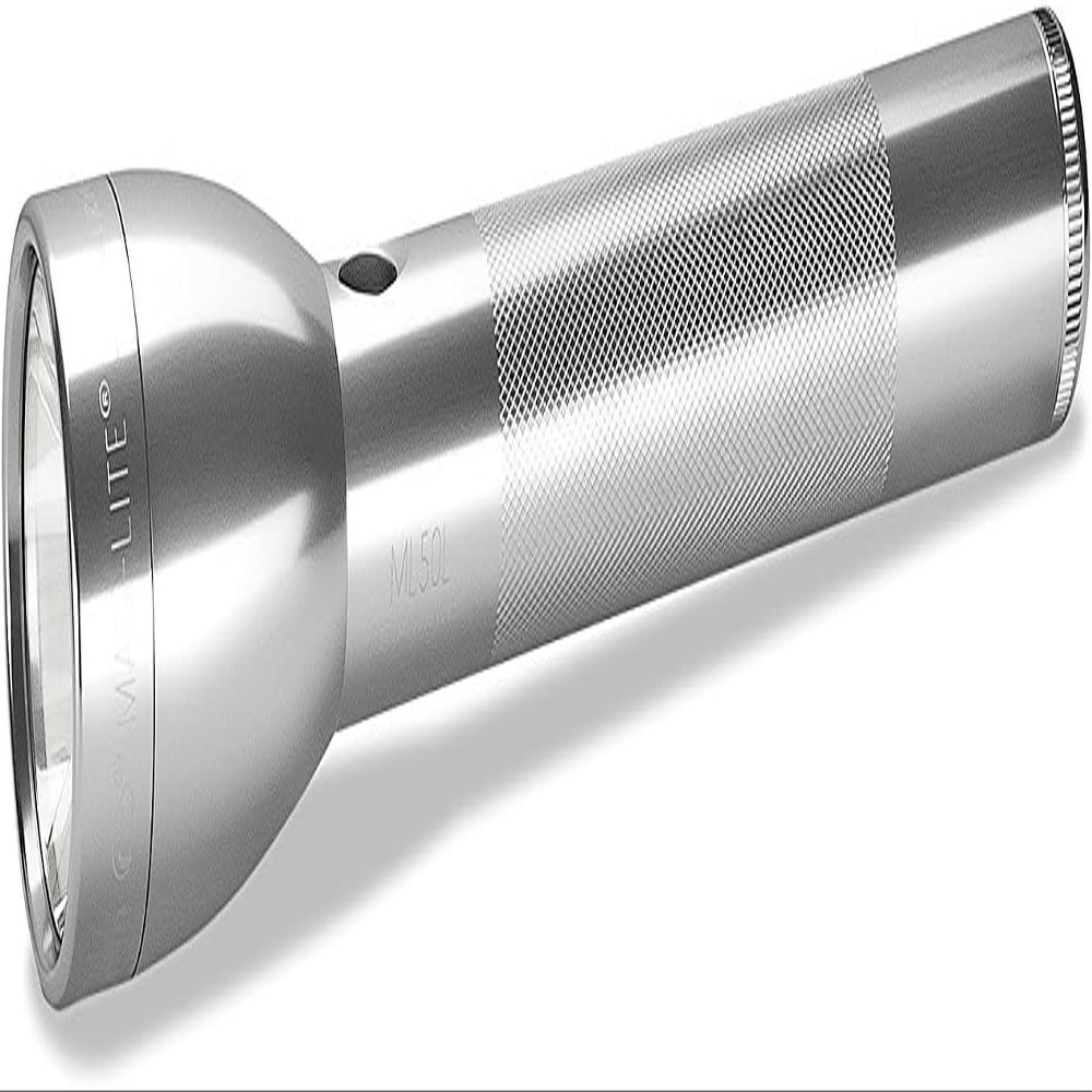 Maglite ML50L 3-Cell C LED Flashlight, Adjustable Beam, High & Low Modes, Water-Resistant  Silver