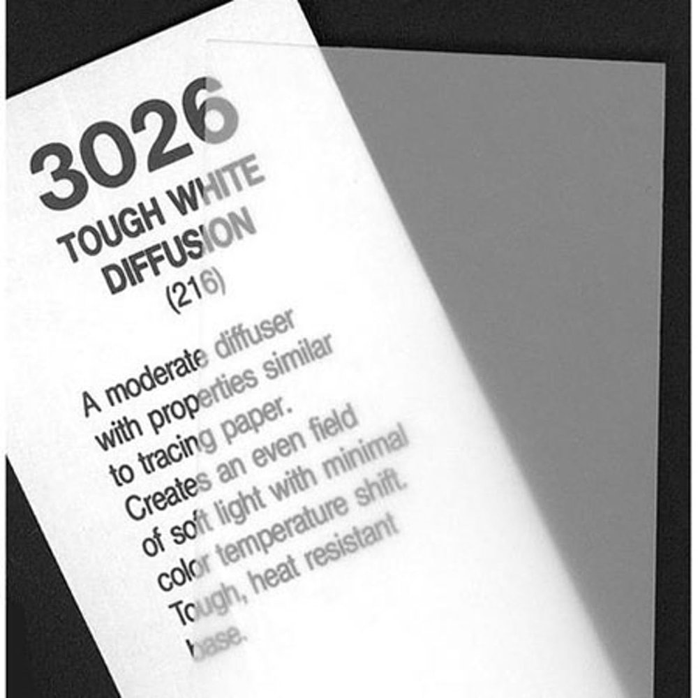 Rosco Cinegel Tough White Diffusion, 20 x 24 inches Sheet of Light Diffusing Material