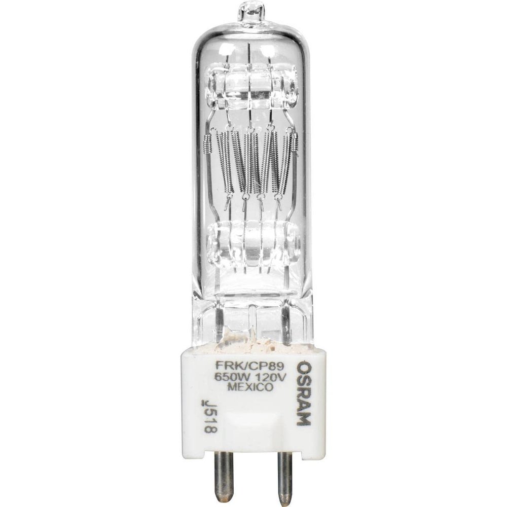 Arri FRK 650 Watt, 120 Volt Quartz Halogen Lamp, 3200 deg.K., Approximate Life: 150 Hours