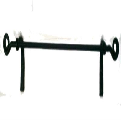 Amish Wrought Iron Towel Bar Scroll Ends Small Made