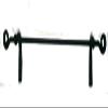 Amish Wrought Iron Towel Bar Scroll Ends Small Made view 1