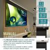 Elite Screens Manual Series, 150-INCH 16:9, Pull Down Manual Projector Screen with AUTO LOCK, Movie Home Theater 8K / 4K Ultra HD 3D Ready, 2-YEAR WARRANTY, M150UWH2 view 3