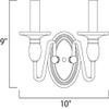 Maxim Towne 2 Light Candle Style Wall Sconce with Oil Rubbed Bronze Finish and Marble Glass view 3