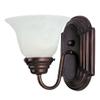 Maxim Essentials 2058X 1 Light Wall Sconce 9.5 Inch Tall with Oil Rubbed Bronze Finish and Marble Glass view 2