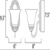 Maxim Essentials 2058X 1 Light Wall Sconce 9.5 Inch Tall with Oil Rubbed Bronze Finish and Marble Glass view 3
