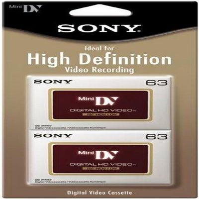 Sony DVM63HDR/2 High Definition Minidv Videocassette - 2 Pack