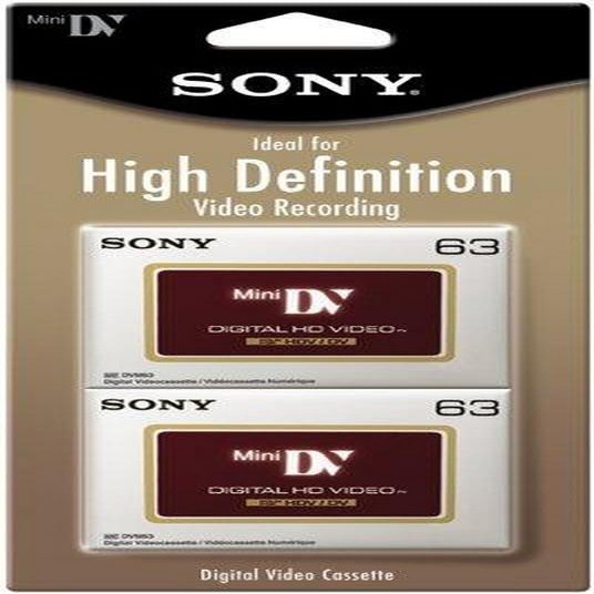 Sony DVM63HDR/2 High Definition Minidv Videocassette - 2 Pack