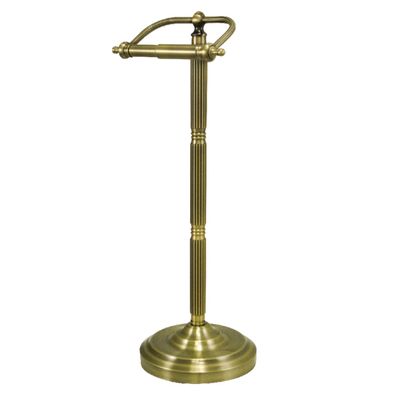 Kingston Brass CC2103 Georgian Pedestal Paper Holder, Antique Brass 21-1/2"