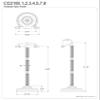 Kingston Brass CC2103 Georgian Pedestal Paper Holder, Antique Brass 21-1/2" view 4