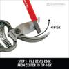 Corona Tools Handheld Garden Tool Sharpener Blade Sharpener for Pruning Shears, Loppers, Hedge Clippers & More view 3
