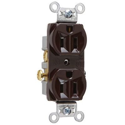 PASS & SEYMOUR CR15CC 15A BRN Hd DPLX Outlet