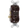 PASS & SEYMOUR CR15CC 15A BRN Hd DPLX Outlet view 1