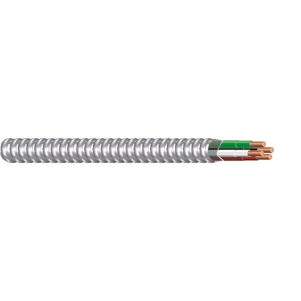 Woods 68583422 Armolite Solid Metal Clad Cable; 12/3; 50 Ft; 600 V; Copper; Foot