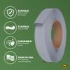 MD Building Vinyl Wall Base, Silver Gray, 2-1/2in x 120ft view 4