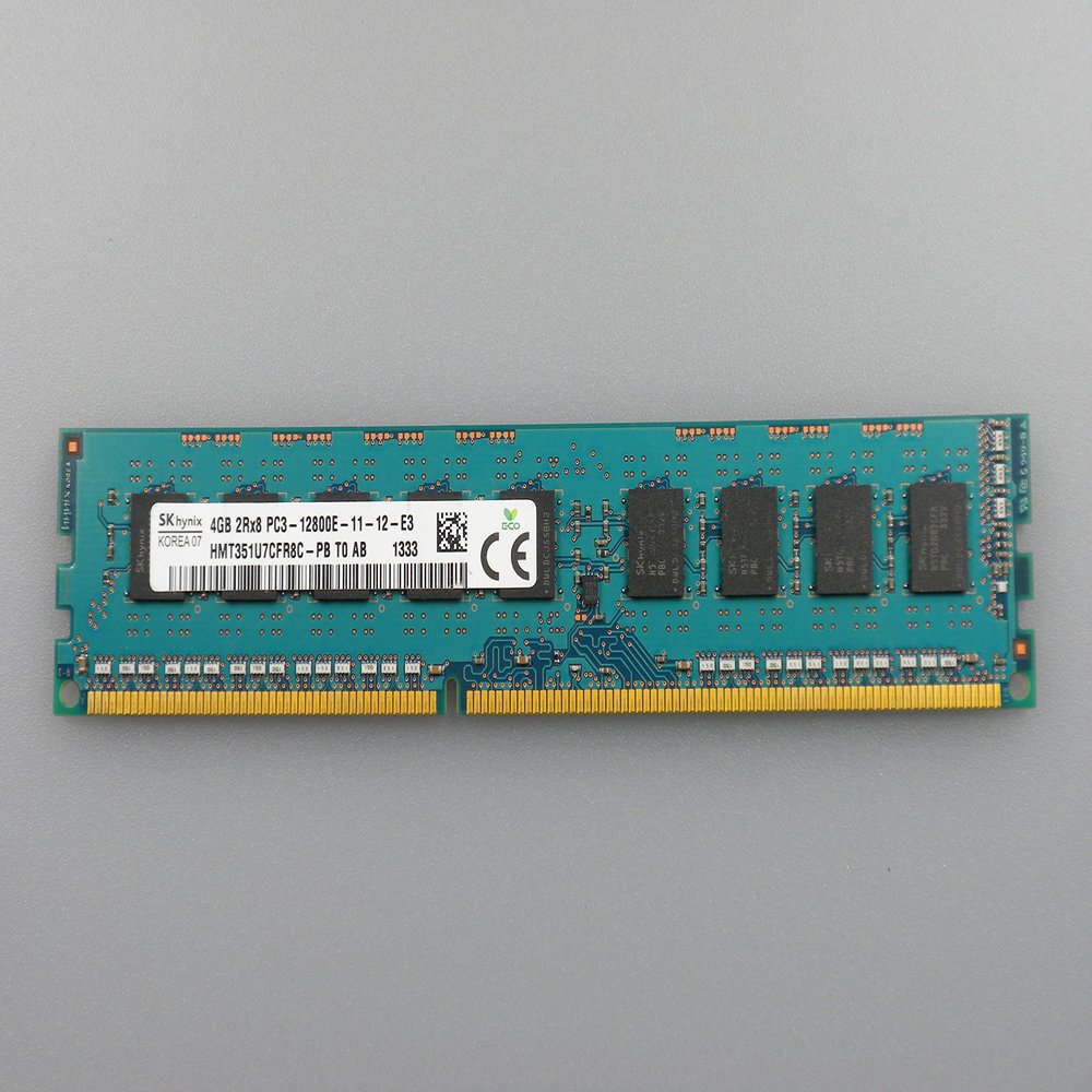 SK Hynix 4GB 2RX8 PC3-12800E 1600MHZ HMT351U7CFR8C-PB 00D4957 00D4955 47J0180 compatible with IBM System x3100 M4 IBM System x3250 M4