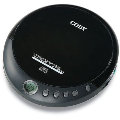 Coby CXCD109BLK Personal CD Player with Stereo Headphones, Black