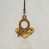 Love is Forever Heart-Shaped Pendants, Cell Phone Charms w/Dust Plugs, His & Her Couples Charm - 3 Pcs view 2