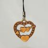 Love is Forever Heart-Shaped Pendants, Cell Phone Charms w/Dust Plugs, His & Her Couples Charm - 3 Pcs view 4