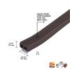 MD Building Premium Rubber Window Seal, Large Gaps, Brown, 10ft view 3