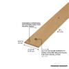 MD Building Hardwood Seam Binder w/Screws, Unfinished, 2-1/2in x 36in view 2