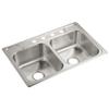 Sterling 14707-4-NA Middleton 33-inch by 22-inch Top-mount Double Equal Bowl Kitchen Sink, Stainless Steel view 1