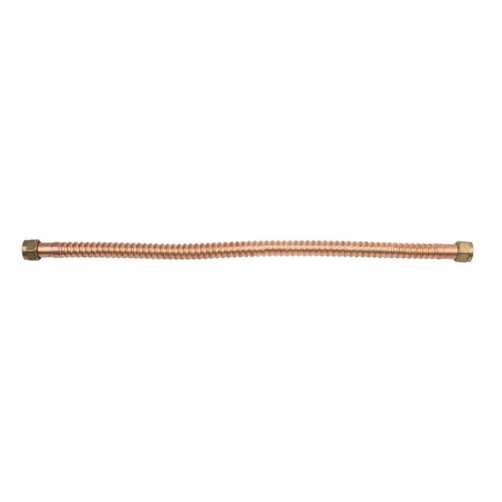 BrassCraft Copper-Flex WB00-24N Water Heater Connector, 3/4 in FIP, 125 psi, Copper