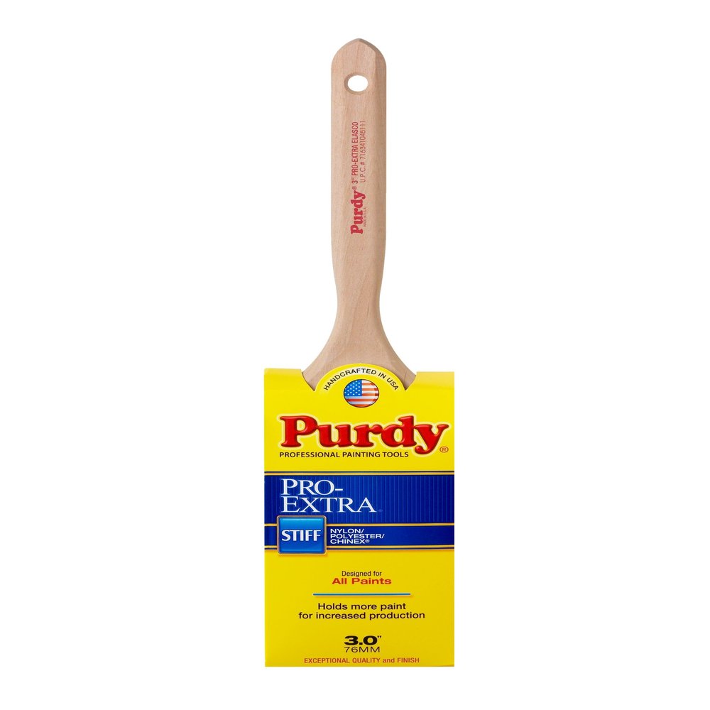 Purdy 144100730 Pro-Extra Series Elasco Flat Trim Paint Brush, 3 inch