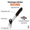 2-3/8" Warner 10020 SoftGrip Carbide 100X Paint Scraper with Knob view 3