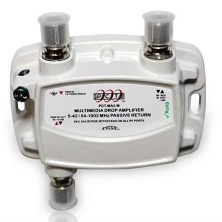 PCT 1-PORT BI-DIRECTIONAL CABLE TV HDTV AMPLIFIER SIGNAL BOOSTER WITH PASSIVE RETURN PATH