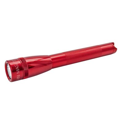 Maglite Mini LED 2-Cell AA Flashlight with Holster, Red