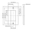 Leviton 1-Gang Decora/GFCI Wallplate, Standard Size, Thermoset, Device Mount, 80401-W, White view 2