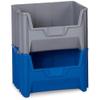 Quantum Giant Stacking Bins - 19-7/8x15-1/4x12-7/16" - Blue - Lot of 3 view 1