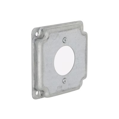 Hubbell-Raco 811C Cast Iron 4" Square Cover 30a Lock, 1.719" Diameter